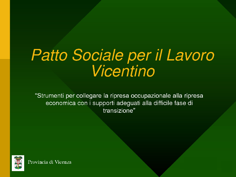 Patto sociale per il Lavoro Vicentino